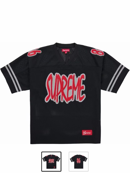 Supreme Other - Supreme Reflective Football Jersey
Black